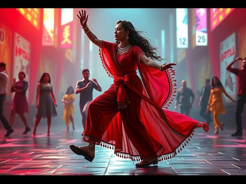 Concept art for VR Bollywood Dance Wave upcoming features