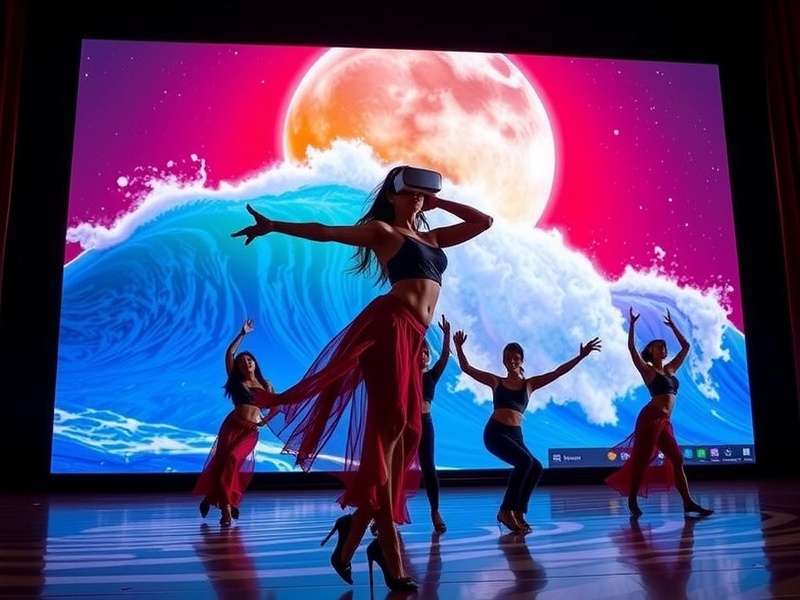 VR Bollywood Dance Wave social media sharing screen