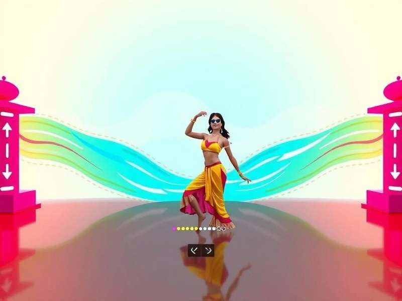 VR Bollywood Dance Wave gameplay showing dance prompts and scoring