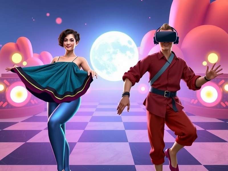 VR Bollywood Dance Wave showing regional language selection screen
